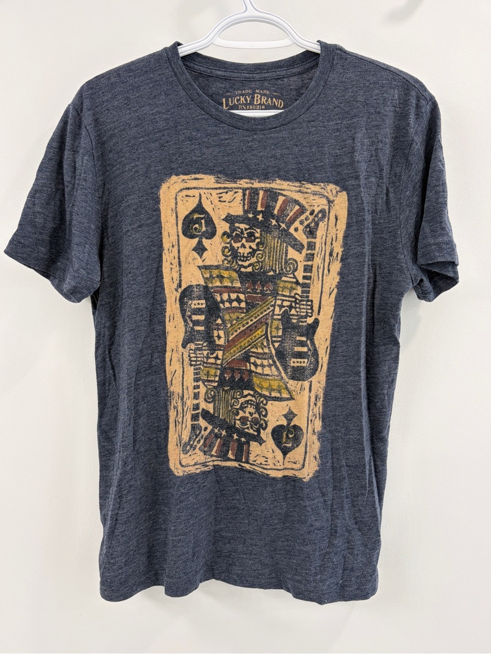 Lucky Brand Men's Navy Graphic Crewneck T-Shirt - Small